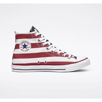 Converse Chuck Taylor All Star Americana Hi Cervene / Modre - Panske Tenisky